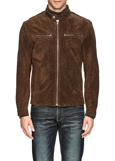 michael kors suede moto jacket men|michael kors leather motorcycle jacket.